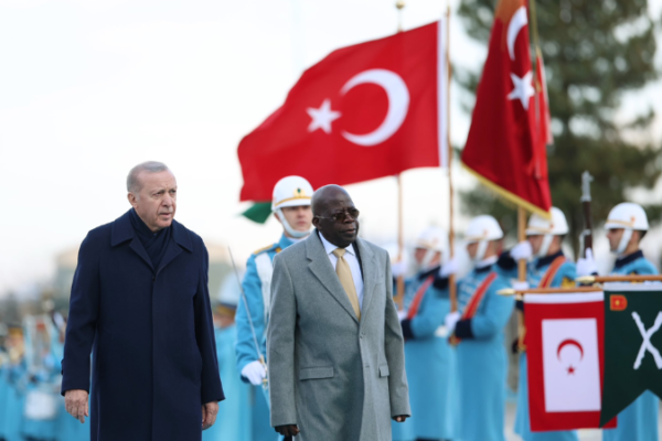 President Bola Ahmed Tinubu briefly stumbled and fell on Tuesday during an official welcome ceremony in Ankara, the capital of Turkey, before being immediately assisted back to his feet by aides and Turkish officials.