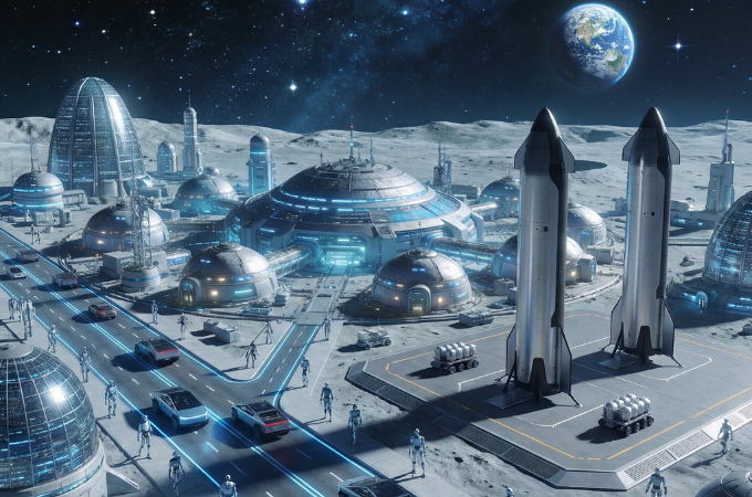 🚀🌜 Elon Musk: SpaceX now prioritizes self-growing Moon city - achievable in