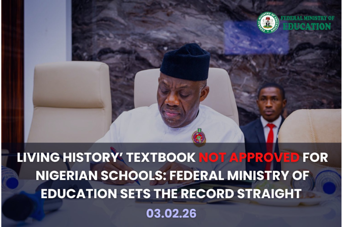 Ministry of Education Disowns Controversial "Living History" Textbook Amid Igbo Exclusion Backlash